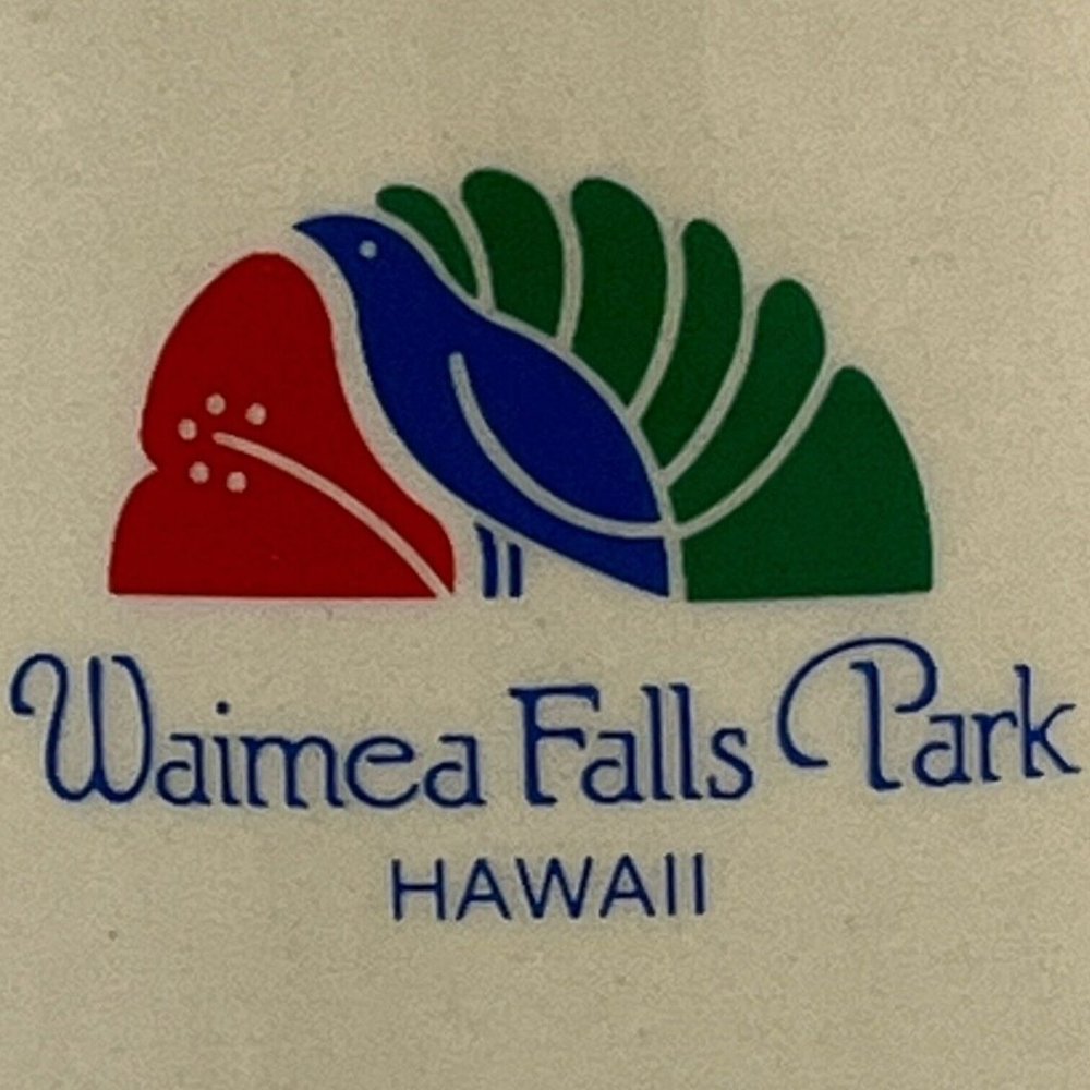 Waimea Falls Park Hawaii Pottery Beer Stein Coffee Mug Bird Logo Red Blue Green - Picture 6 of 9
